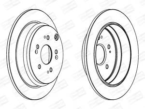 Гальмівний диск Champion 562884CH