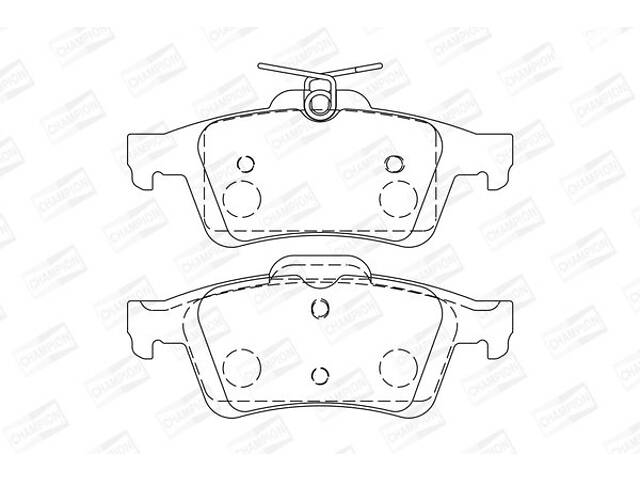 Комплект гальмівних накладок, дискове гальмо Champion 573732CH