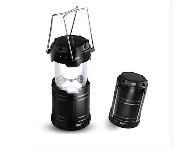 5800T Ліхтарик акумуляторний кемпінговий із сонячною панеллю USB Powerbank лампа світлодіодна - Фото 5