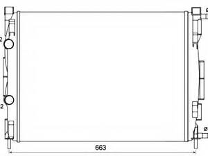 58327 NRF Радиатор охлаждения NRF 58327 на RENAULT MEGANE II Sport Tourer (KM0/1_)