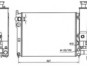 58776 NRF Радіатор охолодження NRF 58776 на PEUGEOT 405 (15B)