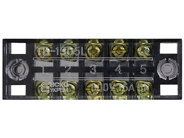 5P 15A 600V Клеммная колодка в корпусе [A0130050003] TB1505 АСКО - Фото 2