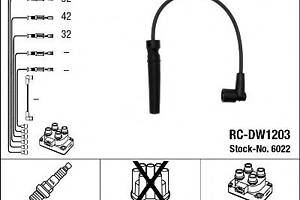 6022 (RC-DW1203) NGK - Комплект проводів запалювання