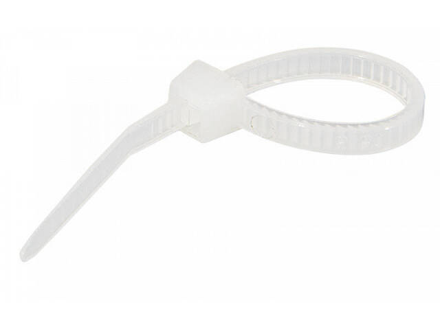 60х2.5мм Кабельна стяжка (хомут) нейлон білий (100 шт.) [A0150090001] АСКО - Фото 2