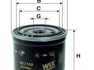 7100 (553) WIX FILTERS WL7100 на CITROEN LNA