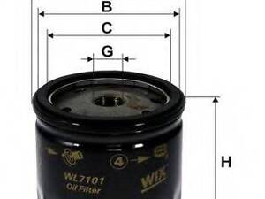 7101 (554) WIX FILTERS WL7101 на CITROEN 2 CV