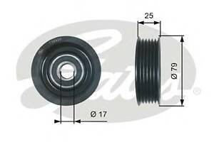 75x17x23 Ролик паска приводного Mazda 1.3, 1.5, 1.6 03-