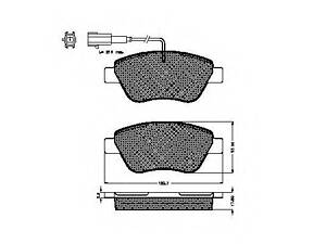 77365651 OE FIAT КОМПЛЕКТ КОЛОДОК ГАЛЬМІВНИХ ПЕРЕД (заміна 77364874 ) FIAT 77365651