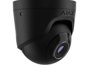 8 Mp дротова охоронна IP-камера Ajax TurretCam (8 Mp/2.8 mm) Black