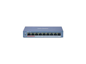 8-портовый неуправляемый POE коммутатор Hikvision DS-3E0109P-E (C)