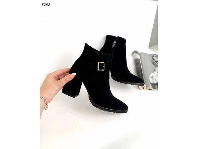 8242 Ботильоны с обтяжной подборкой 37 (24 см) - Фото 1