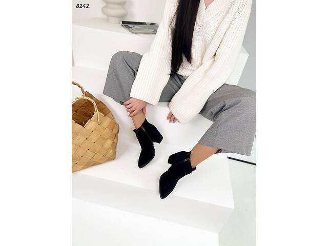 8242 Ботильоны с обтяжной подборкой 37 (24 см) - Фото 5