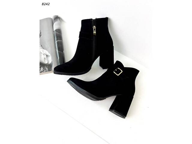 8242 Ботильоны с обтяжной подборкой 37 (24 см) - Фото 7
