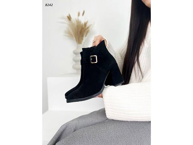 8242 Ботильоны с обтяжной подборкой 37 (24 см) - Фото 8