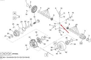 84512569 Фиксатор вала New Holland, Dana Spicer