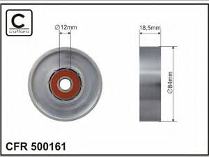 84x12x18,5 Ролик паска приводного Nissan Micra III 1.2-1.4 16V 03-10/Nissan Note 1.4 06-