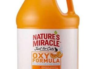 8in1 Nature's Miracle Oxy Formula 3.7 л (Нейчерс Миракл Оранж Окси) устранитель запахов и пятен для котов