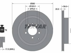 92147703 TEXTAR Диск гальмівний