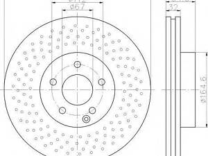 92163403 TEXTAR Диск гальмівний TEXTAR 92163403 на MERCEDES-BENZ C-CLASS седан (W204)