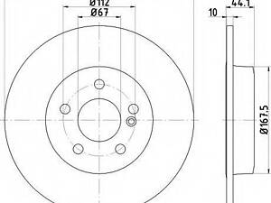 92254903 TEXTAR Диск тормозной TEXTAR 92254903 MERCEDES-BENZ B-CLASS (W246, W242)