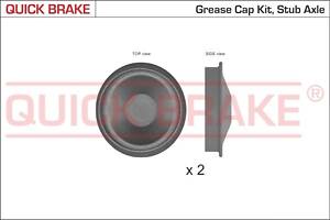 9828K QUICK BRAKE Пилозахисні  ковпачки для ступиці