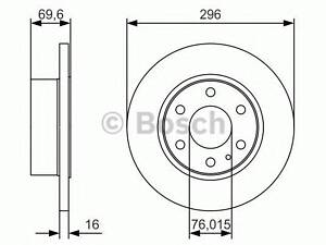 a_Диск гальмівний IVECO Daily R 06-14 BOSCH 0986479A51 на IVECO DAILY IV автобус