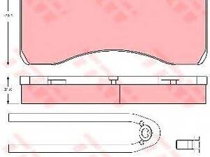 a_Гальмівні колодки дискові SAF TRW GDB5094