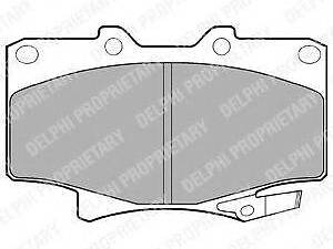 a_Гальмівні колодки дискові TOYOTA Land Cruiser F 90-98 DELPHI LP962 на TOYOTA LAND CRUISER - BUNDERA (PZJ7_, KZJ7_, HZJ