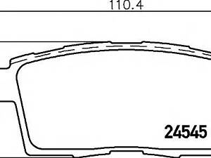 a_Гальмівні колодки FORDLINCOLNMAZDA EdgeMKXCX-7CX-9 R 06&gt &gt TEXTAR 2454501 на MAZDA CX-7 (ER)