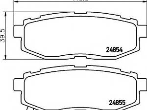 a_Гальмівні колодки SUBARUTOYOTA BRZForesterTribecaGT86 R 05&gt &gt TEXTAR 2485401 на SUBARU LIBERTY V (BM, BR)