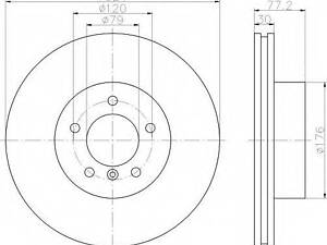 a Тормозной диск задний на 0986479D39 BOSCH 986479115 на BMW 5 седан (E60)