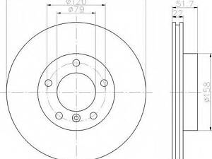 a_Тормозной диск BMW 320 BMW 318 BMW 325 FEBI BILSTEIN 1718 на BMW 3 седан (E36)