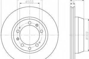 a Тормозной диск PORSCHE 928944 R BOSCH 986478417 на PORSCHE 944