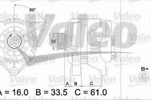 a_Генерато 14V 120A OPELSAAB CalibraOmegaVectra9009000 2,0-3,2 92-03 BOSCH 986039250 на SAAB 9000 Наклонная задняя часть