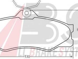 ABS 36575. Тормозные колодки пер. Transporter/Multivan/Vanagon/Joker/Caravelle/Campmobile 81-92