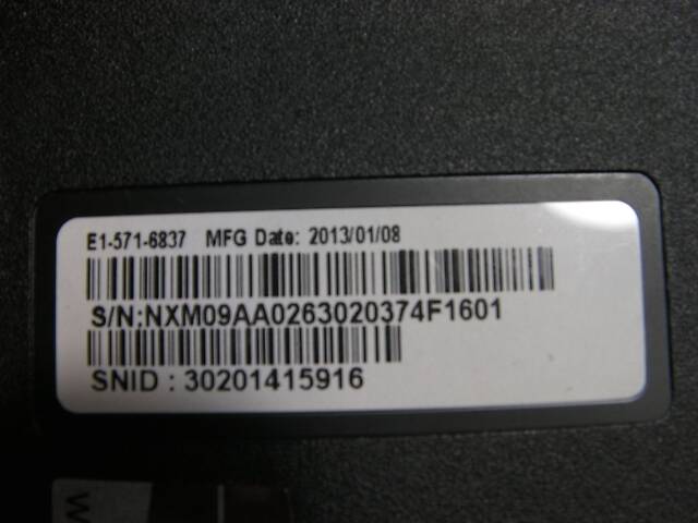Acer Aspire Е1-571 15.6' LED Core І5-3230M 4х2.60ГГц-3.20ГГц 8ГБ/320ГБ ВебКа Рoбоча Батарея та Новий 96-Вт Б/Ж із США #1 - Фото 15