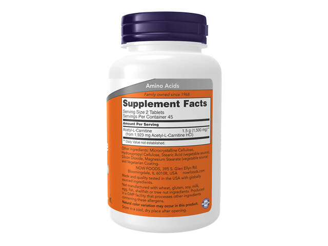 Acetyl L-Carnitine 750mg - 90 tabs - Фото 2