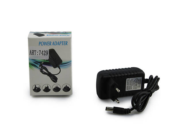 Адаптер 12V 1A (роз'єм 5.5*2.5mm) - Фото 1