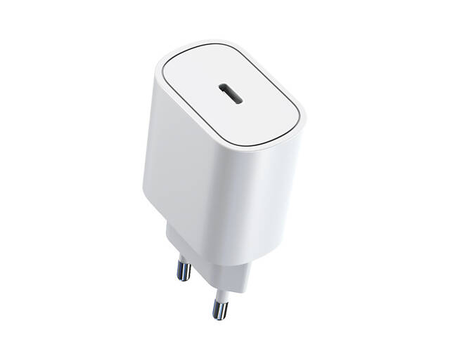 Адаптер быстрой зарядки SX Power IPhone USB-C 20 W White (V4T-0031-91) - Фото 1