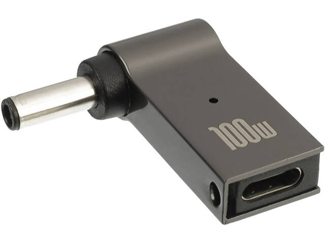 Адаптер для заряджання ноутбуків DELL Type-C to DC 4.5-3.0mm 100W - Фото 1