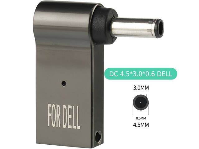 Адаптер для заряджання ноутбуків DELL Type-C to DC 4.5-3.0mm 100W - Фото 2