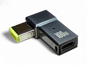 Адаптер для заряджання ноутбуків Lenovo Type-C to DC з прямокутним роз'ємом 6.0-10mm 100W