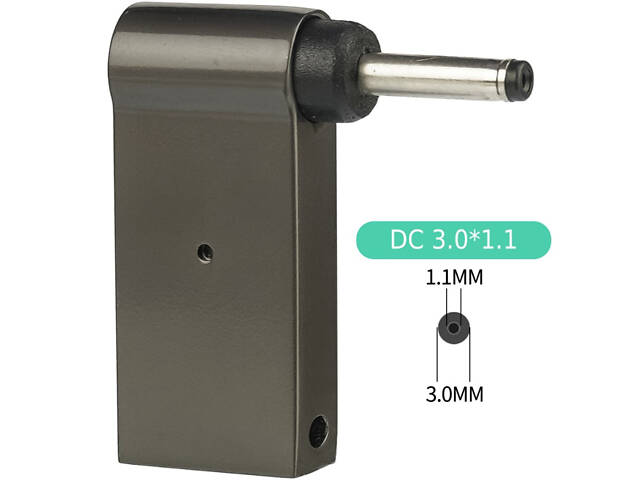 Адаптер для заряджання ноутбуків Type-C to DC 3.0-1.1mm 100W - Фото 2