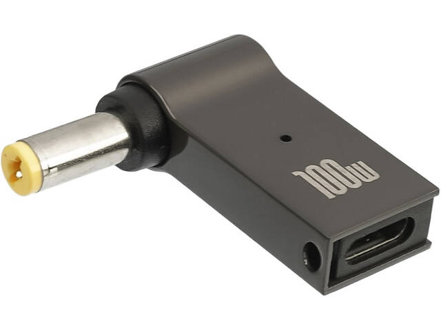 Адаптер для заряджання ноутбуків Type-C to DC 5.5-1.7mm 100W - Фото 1