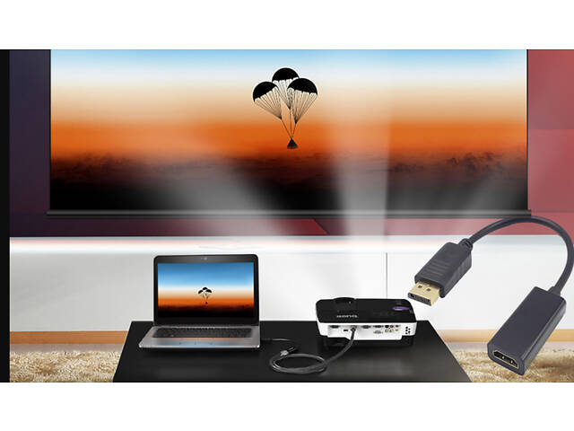 Адаптер-преобразователь Displayport (DP) - HDMI, конвертер Display Port - HDMI - Фото 4