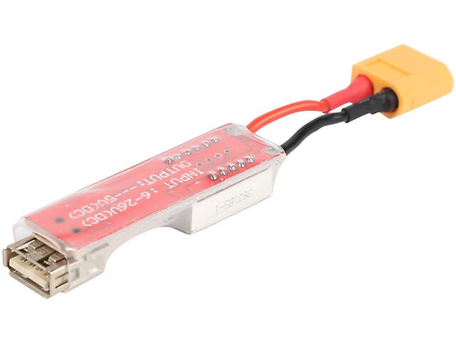 Адаптер-преобразователь для аккумуляторов 2S–6S LiPo XT60 to USB 5V / 2A - Фото 4