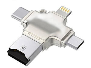 Адаптер Primo R010 microSD для iPhone / iPad / Type-C / MicroUSB