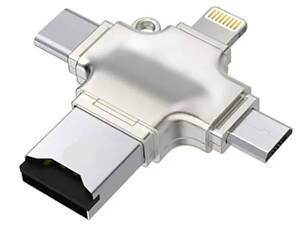 Адаптер Primo R020 microSD для iPhone / iPad / Type-C / MicroUSB