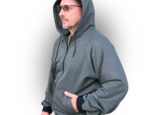 Адаптова кофта трикотаж антрацит двонитка