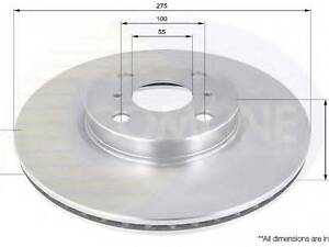 ADC01142V Comline - Диск гальмівний вентильований з покриттям COMLINE ADC01142V на TOYOTA VITZ (NHP13_, NSP13_, NCP13_,